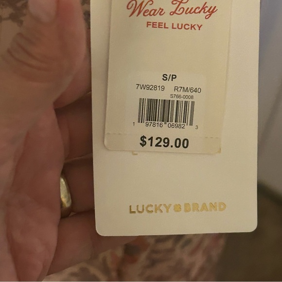 NWT Lucky Ruffled Midi Dress size Small Front Slit adjust. Straps Festival - Picture 6 of 11